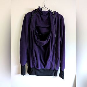 Fleece Baby Wearing Zip-up Jacket